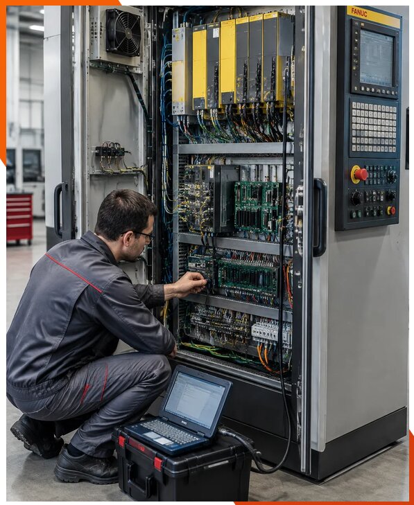 Ремонт систем ЧПУ FANUC промышленных станков в Костроме